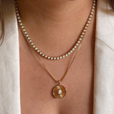 Tennis Necklace | White Opal