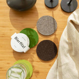 Bierfilzl Round Felt Coaster 4 Pack | Forest