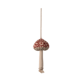 Winter Flower Mushroom Ornament | Red
