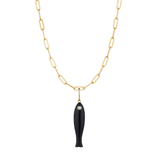 Fortuna Charm Necklace | Onyx