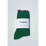 Ruffled Socks | Spinach + Pink