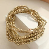 Nora Beaded Bracelet | Gold Filled