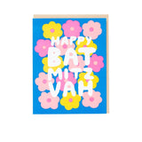 Bat Mitzvah Flowers Card