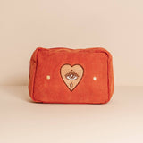 Corduroy Makeup Bag | Rust