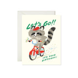Let's Go Racoon Card