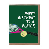 Tennis Birthday Card
