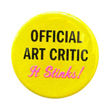 Official Art Critic Button