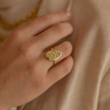 Serpent Rising Ring | Brass