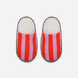 Super Stripe Slide Slippers | Poppy + Lilac