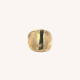 The Protector Ring | Brass Shield Signet