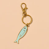 Sardine Enamel Keychain