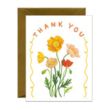 Poppies Thank You Card
