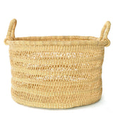 Lace Weave Floor Basket with Handles