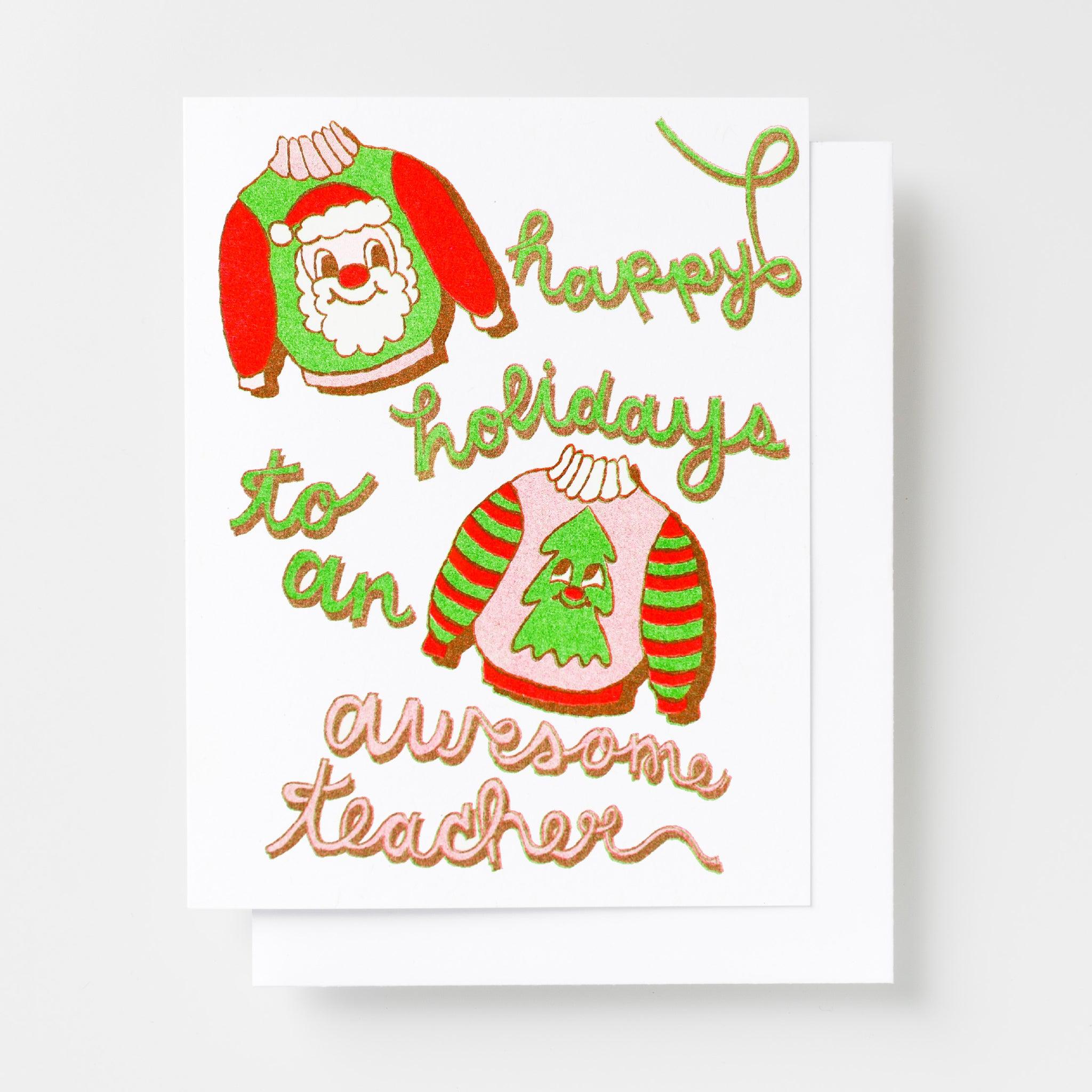 Christmas Cards For Students: Notes From the Teacher