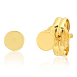 14K Gold Circle Studs