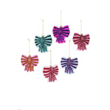 Striped Bow Ornament | Assorted