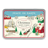 Peace on Earth Glitter Gift Tags