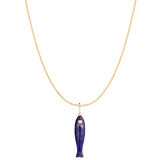 Fortuna Rae Charm Necklace | Lapis