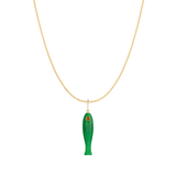 Fortuna Rae Charm Necklace | Green Jade