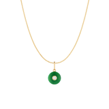 Bon Bon Rae Charm Necklace | Green Jade