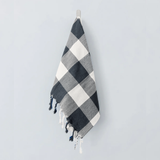 Gingham Hand Towel | Ivory + Charcoal