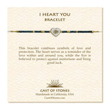 I Heart You Bracelet | Midnight + White