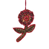 Tinsel Peony Ornament