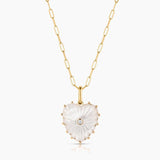 Malene Pearl Paperclip Necklace | Carabiner