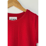 Pointelle Babe Tee | Red Apple