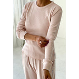 Pointelle Fundamental Tee | Baby Pink