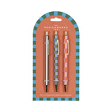 A Dopo Set Of 3 Pens | Stripes + Checks