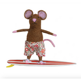 Felt Surfer Mouse Ornament