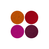Bierfilzl Round Felt Coaster 4 Pack | Bordeaux