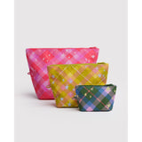 Go Pouch Set | Star Plaid