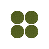 Bierfilzl Round Felt Coaster 4 Pack | Loden Green