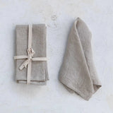 Set of 4 Linen Napkins | Natural