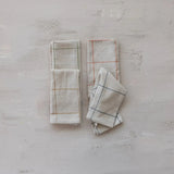Set of 4 Linen Napkins | Grid