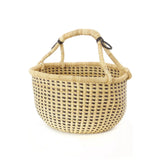 Midnight and Natural Checkered Bolga Basket
