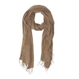 Full Fringe Scarf | Tan