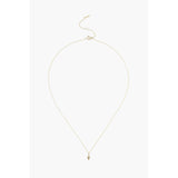 14k Gold Hamsa Necklace With Diamond Inlay