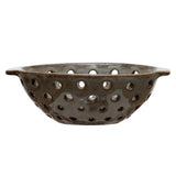 Oval Stoneware Berry Bowl | Brown