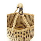Midnight and Natural Checkered Bolga Basket