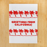 Greetings From California Palms Card