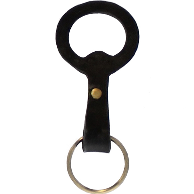 keychain bottle opener forged iron black