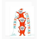 Kittens Holiday Onesies Card
