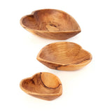 Wild Olive Wood Nesting Heart Bowl