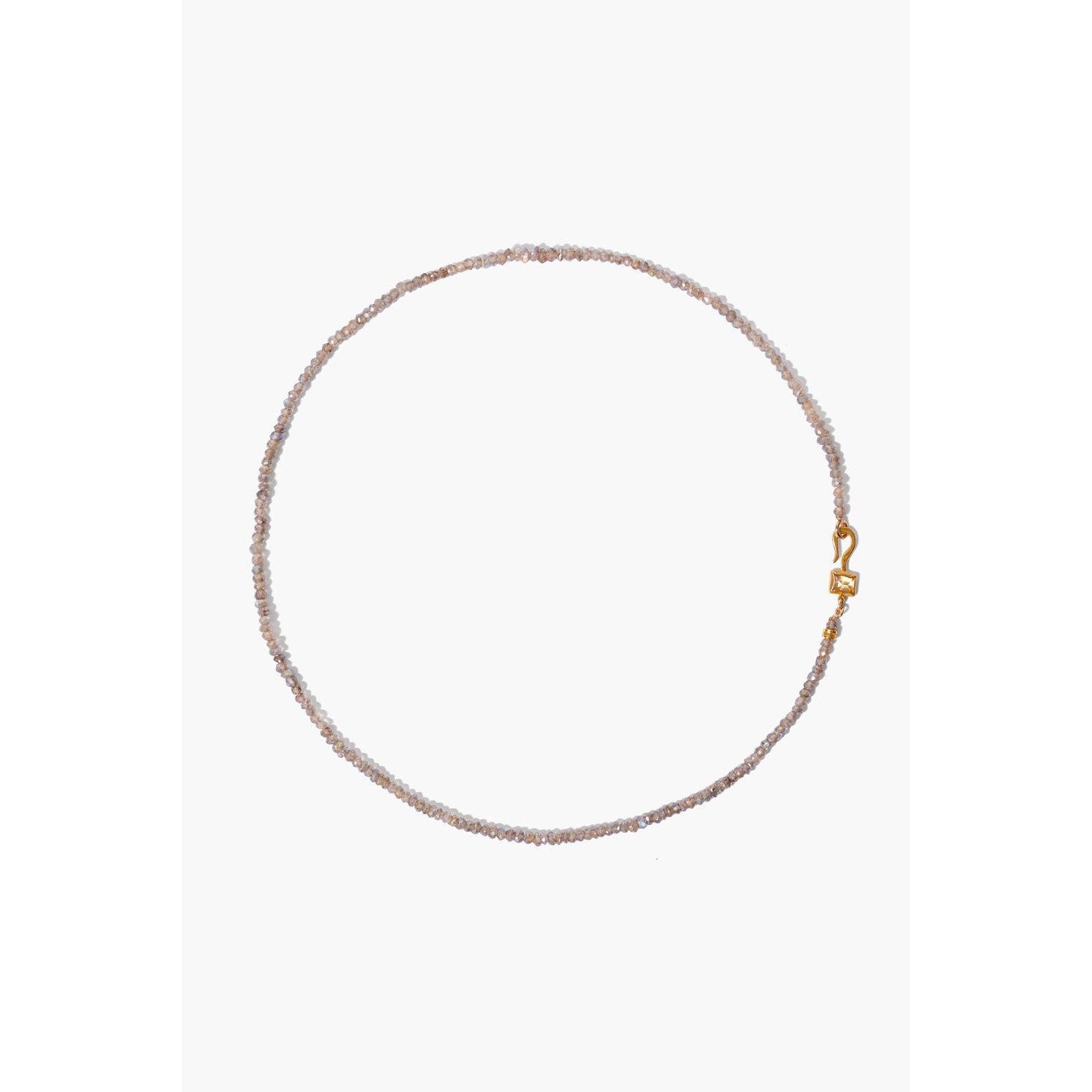 Labradorite Necklace 14k Gold-plated Sterling Silver Adjustable Length Labradorite Necklace 14k Gold-plated Sterling Silver Adjustable Length