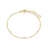 Freshwater Pearl Station Bracelet