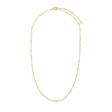 Baroque Pearl Station Necklace