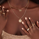 Slither Necklace | Green Quartz